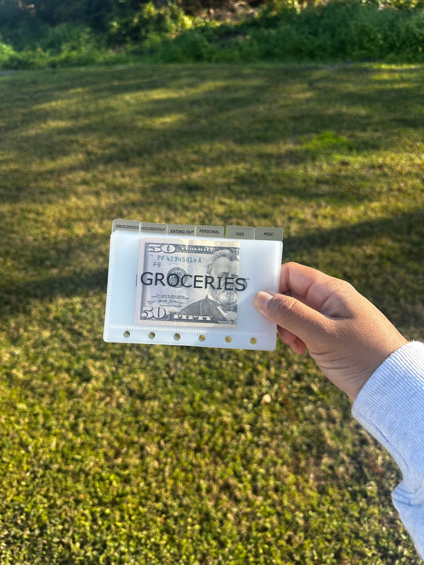 Minimalist Tabbed Cash System Envelopes – A7