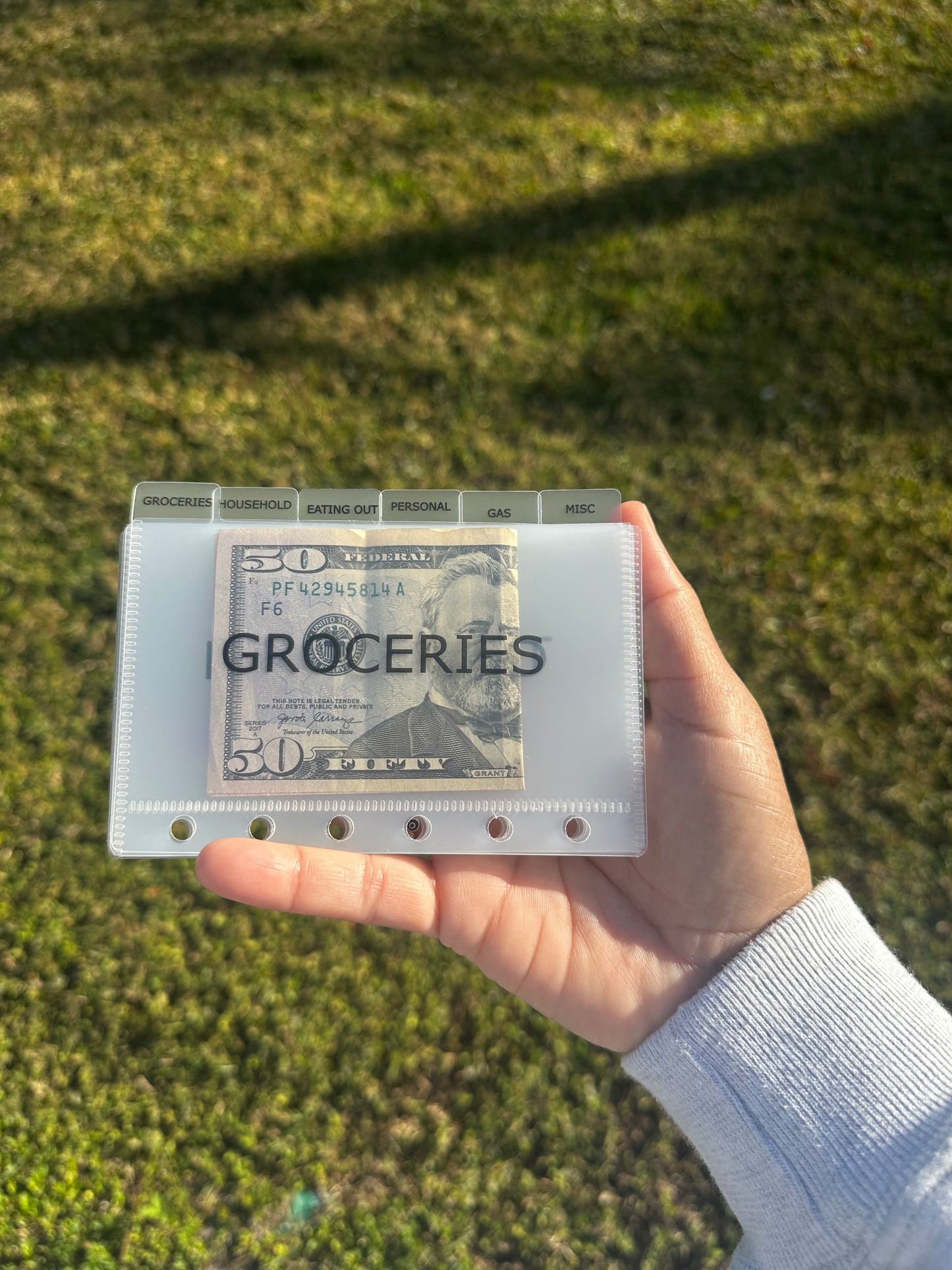 Minimalist Tabbed Cash System Envelopes – A7