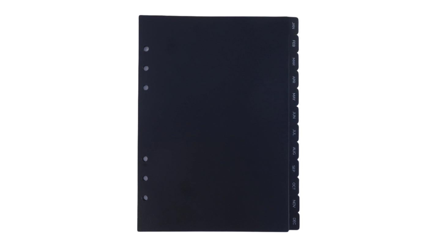 Sleek Monthly Dividers - A5